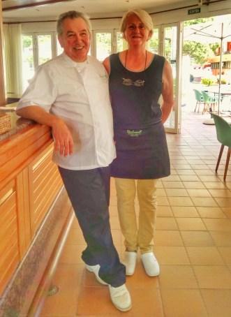 The owners of Restaurant Rembrandt; the belgians Astrid Van de Velde & Filip Wijngaert